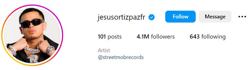 Jesus Ortiz Paz Age, Wife, Children, Family, Net Worth, Biography, Wiki & More 10 Jesus Ortiz Paz's Instagram account