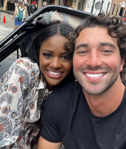 Joey Graziadei Wiki, Height, Weight, Age, Girlfriend, Parents, Net Worth, Biography & More 6 Joey with Charity Lawson