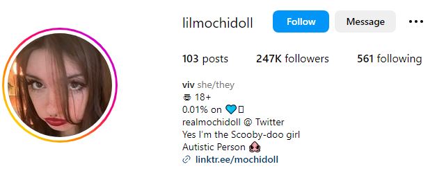 Lilmochidoll Wiki, Age, Real Name, Boyfriend, Family, Height, Net Worth, BIO & More 7 Lilmochidoll's Instagram account