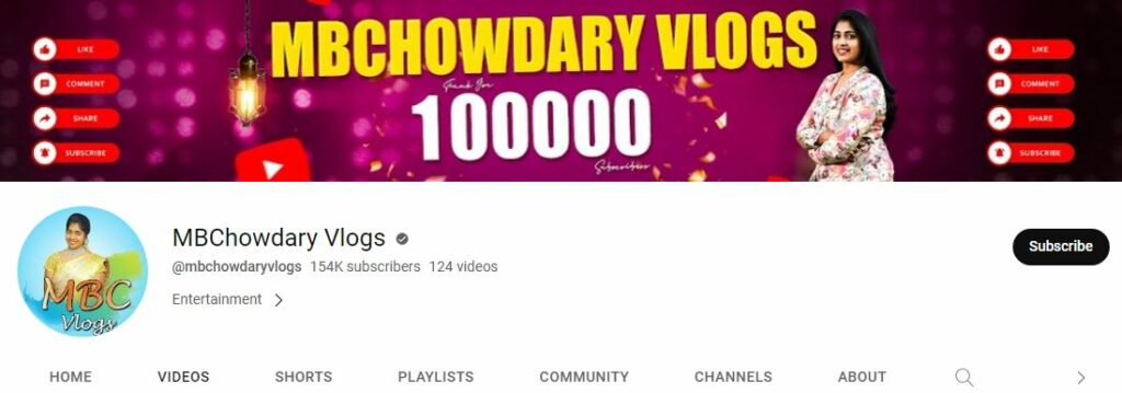 MB Chowdary Age, Wiki, Biography, Husband, Net Worth, Family, Caste & More 5 MB Chowdary Youtube channel