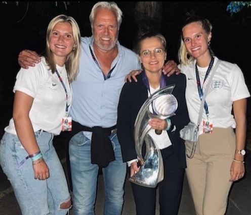 Marten Glotzbach with his wife and daughters