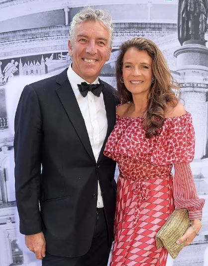 Mel Coleman with his wife Annabel Croft