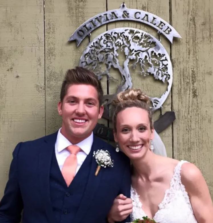 Olivia Perry and Caleb Marmolejo's wedding photo