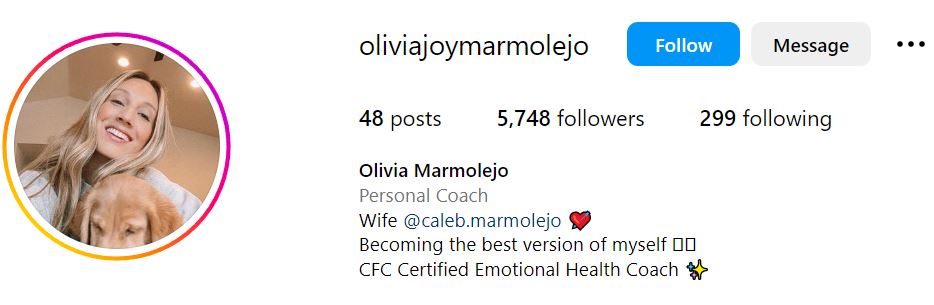 Olivia Perry's Instagram account