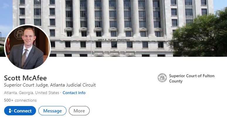 Scott McAfee (Judge) Wiki, Age, Wife, Family, Education, Biography & More 4 Scott McAfee's LinkedIn account