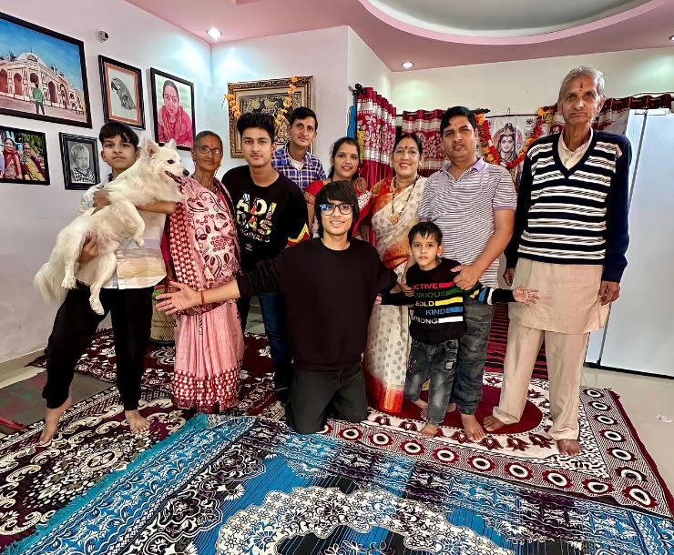 Sourav Joshi and his family