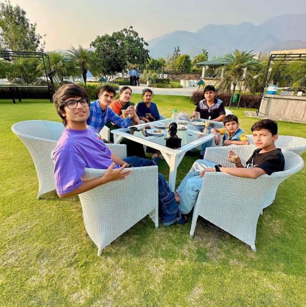 Sourav Joshi with his family