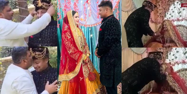 Romana Jahur (Sarfaraz Khan's Wife) Wiki, Biography, Age, Family, Profession & More 4 Wedding photos of Sarfaraz Khan and Romana Jahur