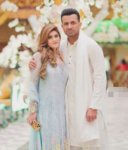 Zainab Chaudhry with her husband Wahab Riaz