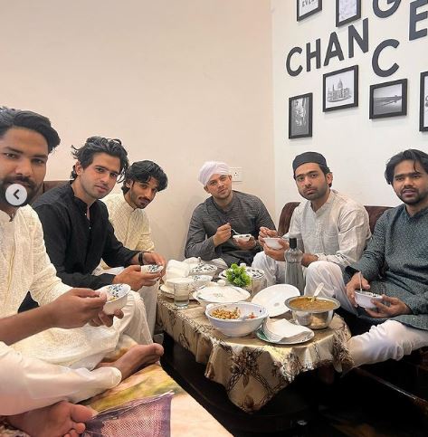 Zayn Saifi with his friends