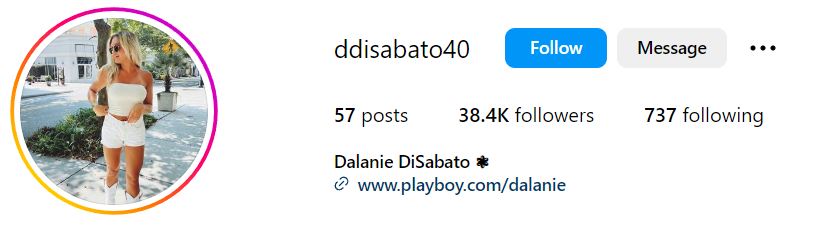 Dalanie DiSabato Height, Weight, Age, Wiki, Boyfriend, Parents, Net Worth & BIO 13 Dalanie DiSabato's Instagram account