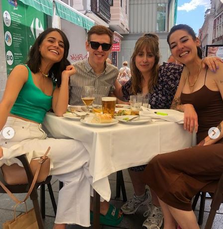 Isa Balado with her friends