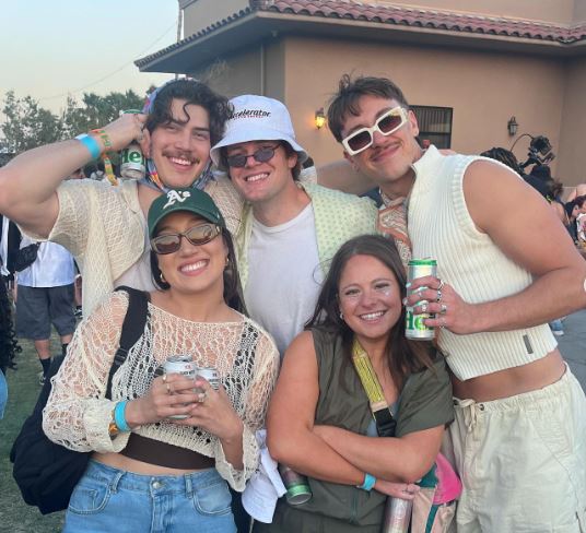 Paige Gallagher with her friends