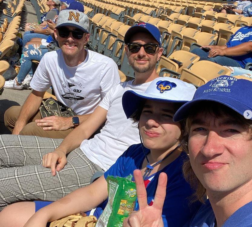 Tom with his friends