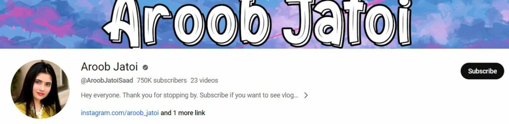 Aroob Jatoi Age, Wiki, Husband, Sisters, Parents, Net Worth, Height, Biography & More 3 Aroob Jatoi's Youtube channel