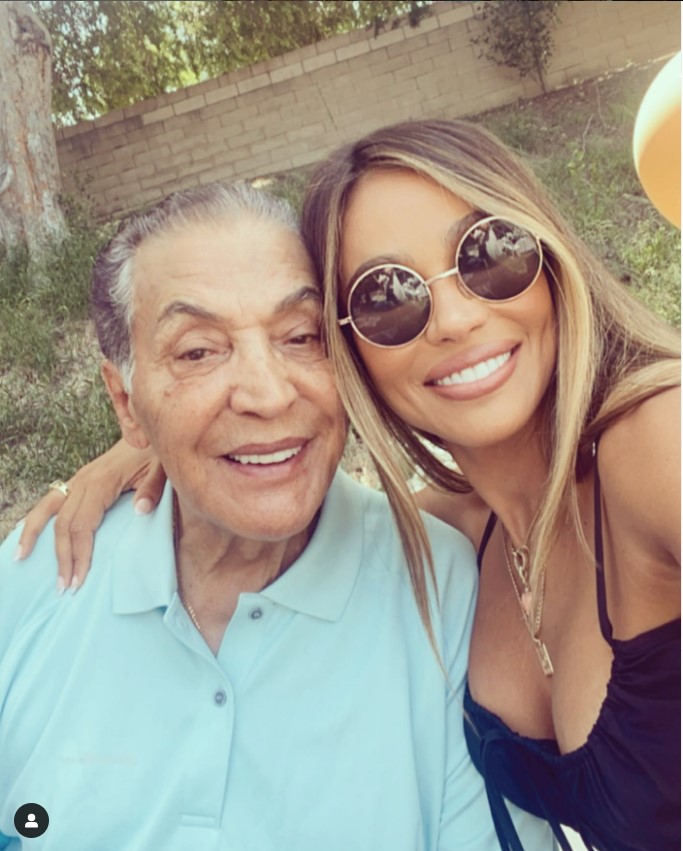 October Gonzalez and her father Pat Vegas