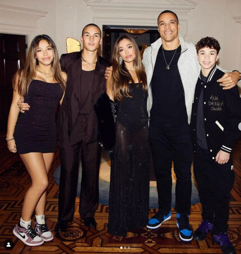 October Gonzalez with her family